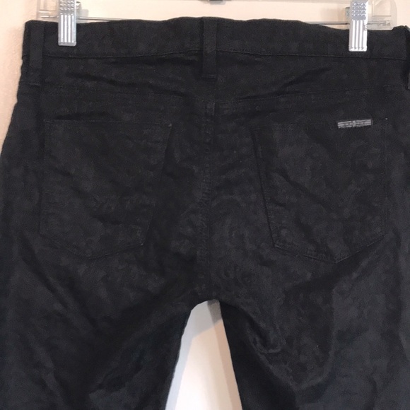 Hudson nico skinny subtle paisley print jeans black size 27 - Picture 6 of 11